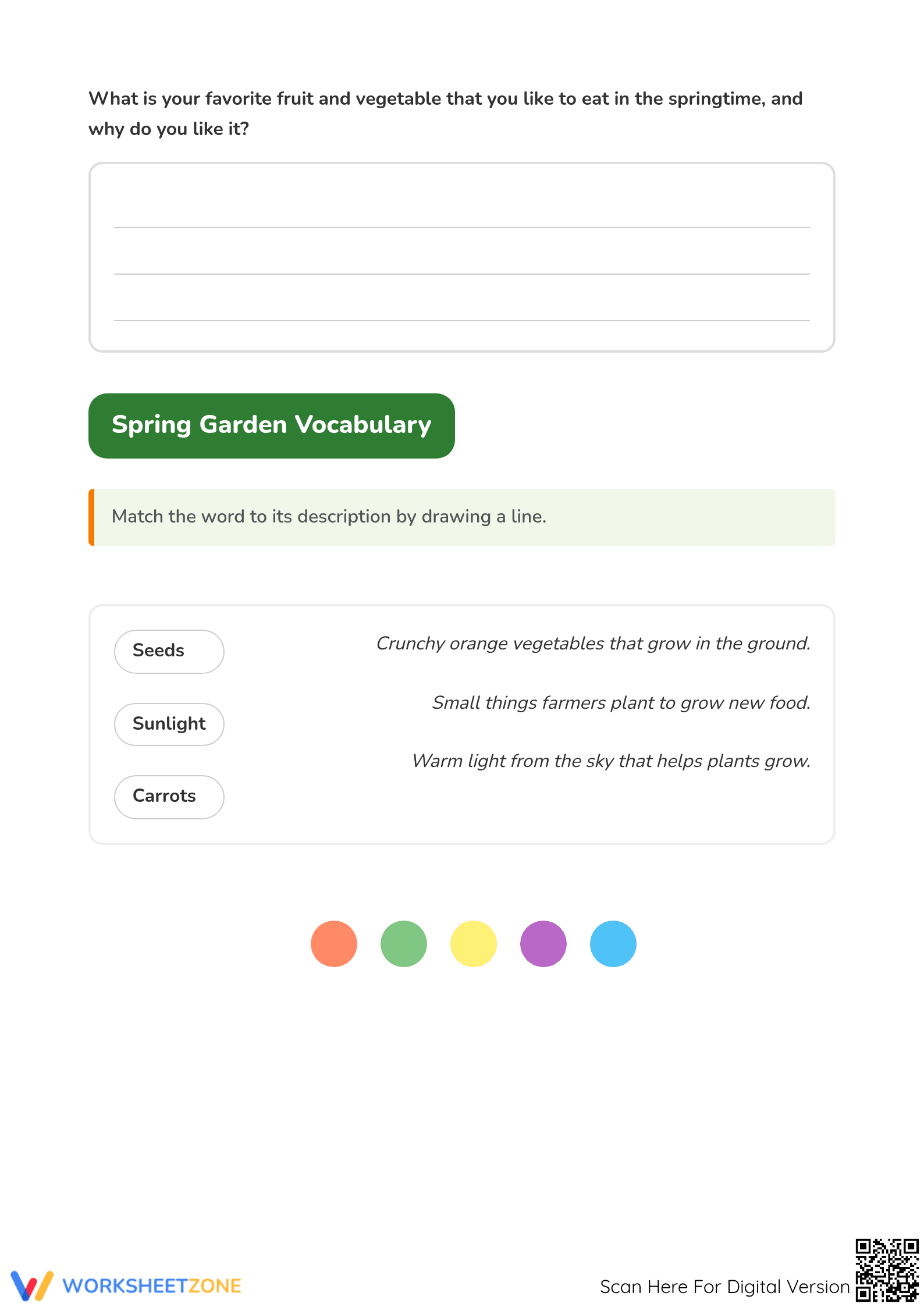 Springtime Planting Reading Worksheet | Grade 1-3 Essential - Page 3