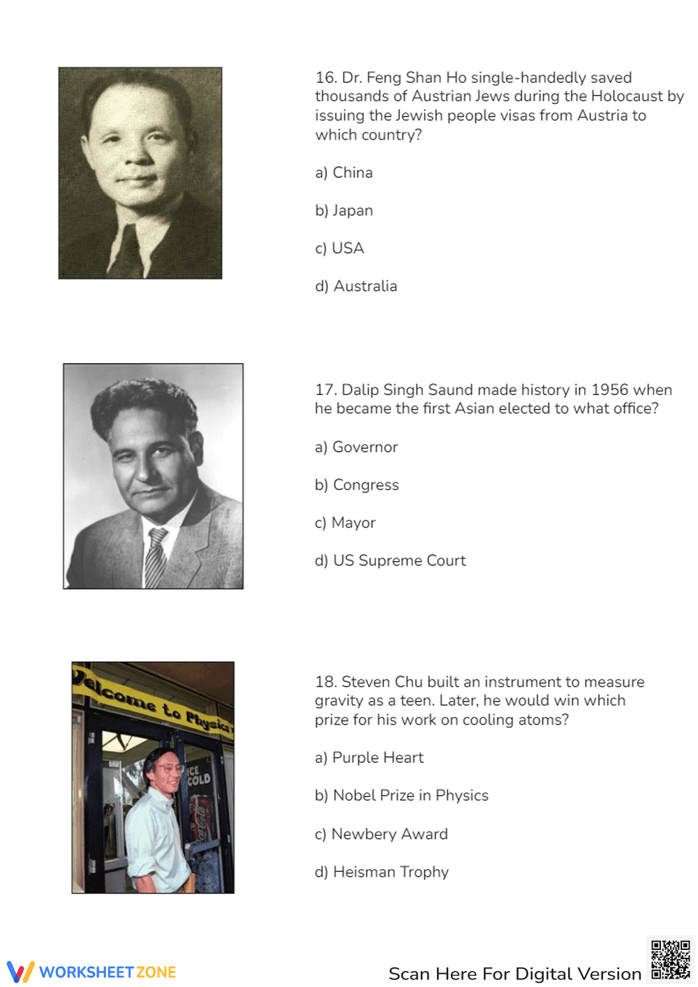 Essential AAPI Heritage Month Quiz | Grade 8 Printable - Page 2