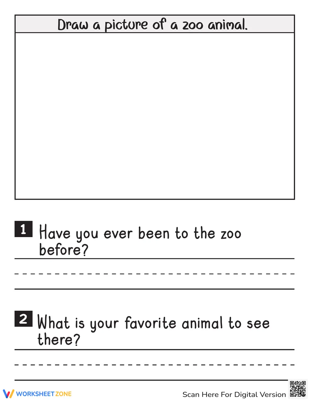 Reading Comprehension: The Zoo Visit - Page 2