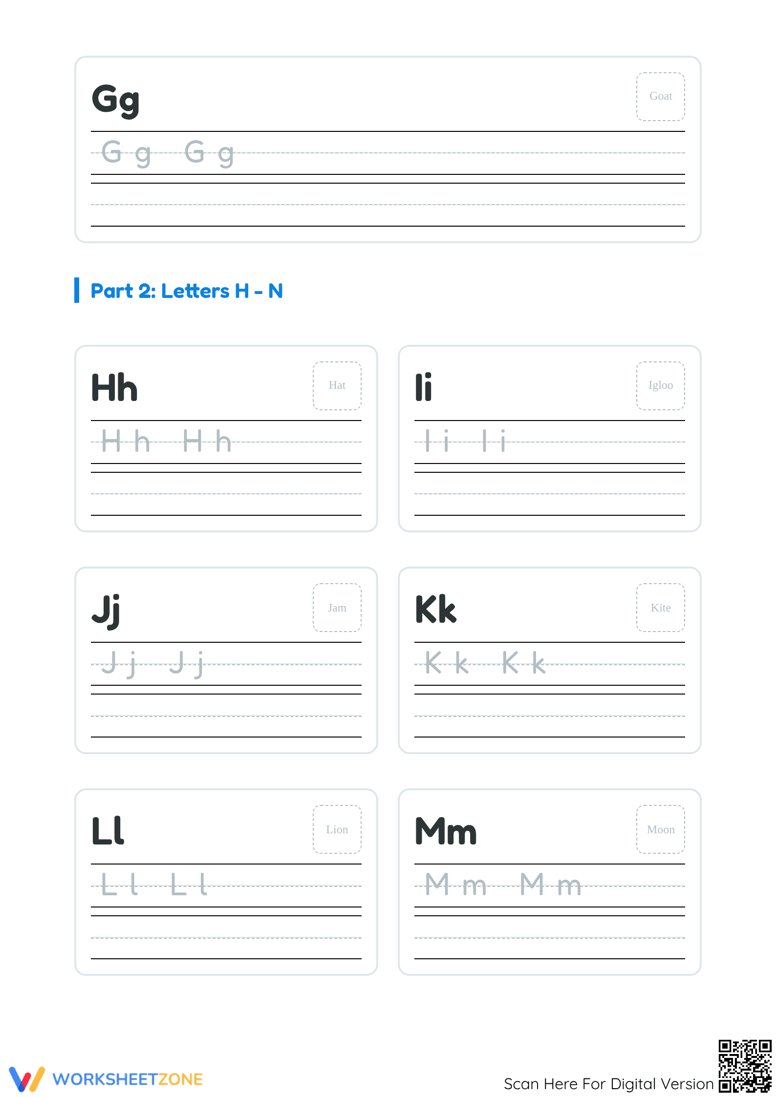 Alphabet Tracing Worksheet for Kids - Page 2