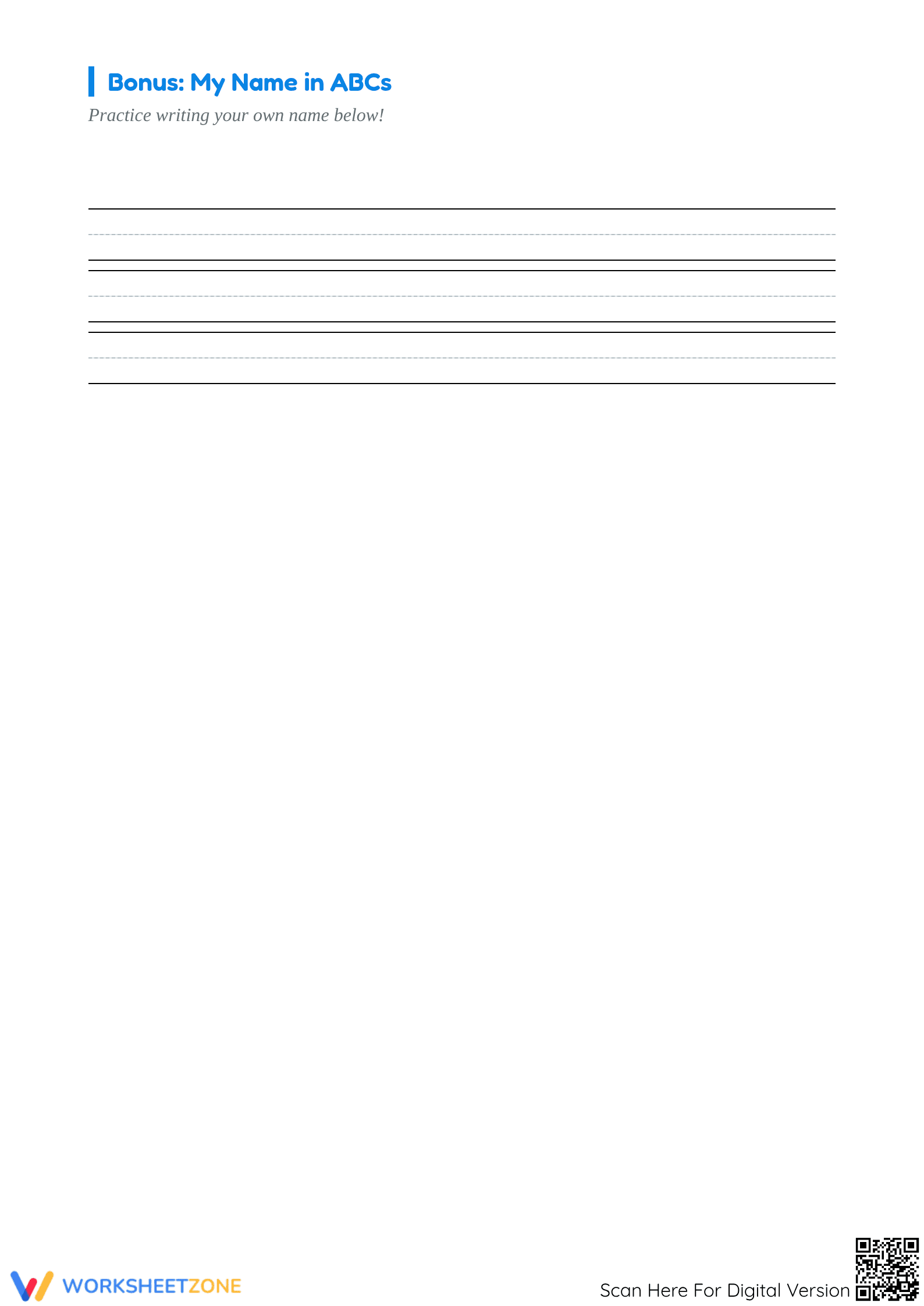 Alphabet Tracing Worksheet for Kids - Page 5