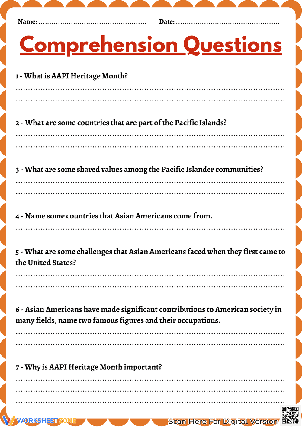 Reading Comprehension Passage: AAPI Heritage Month - Page 2