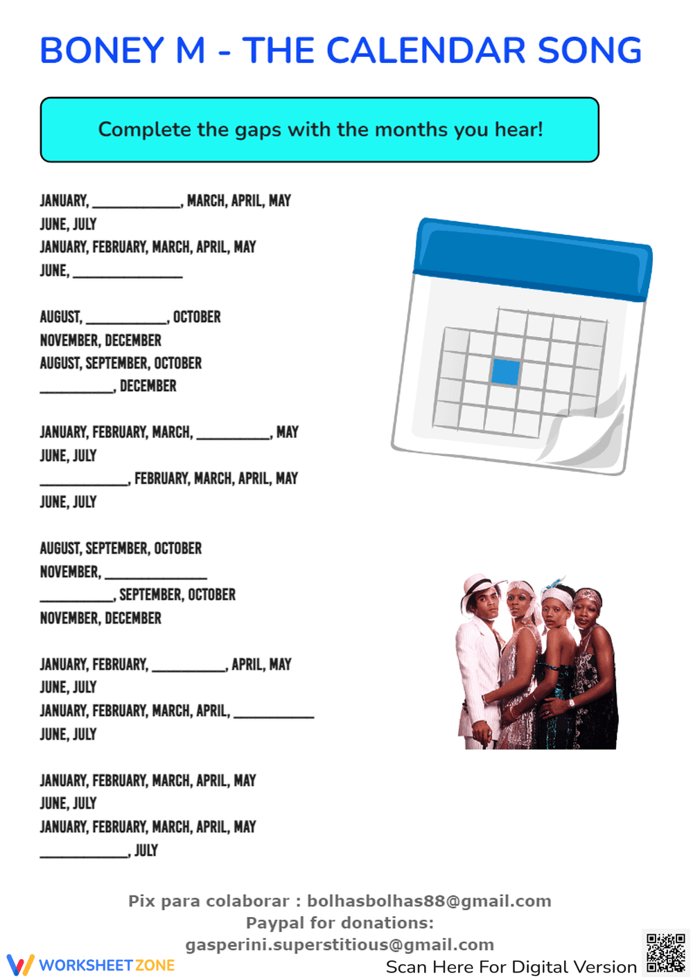 Boney M - The Calendar Song - Page 3