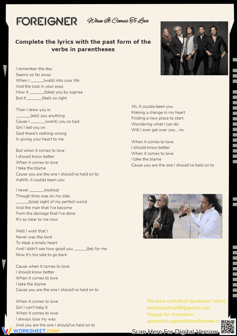 Past Simple Music Worksheet | Grade 12 Essential Guide - Page 4