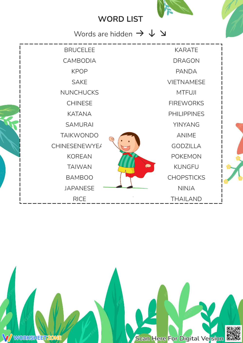 Asian Heritage Word Search - Page 2