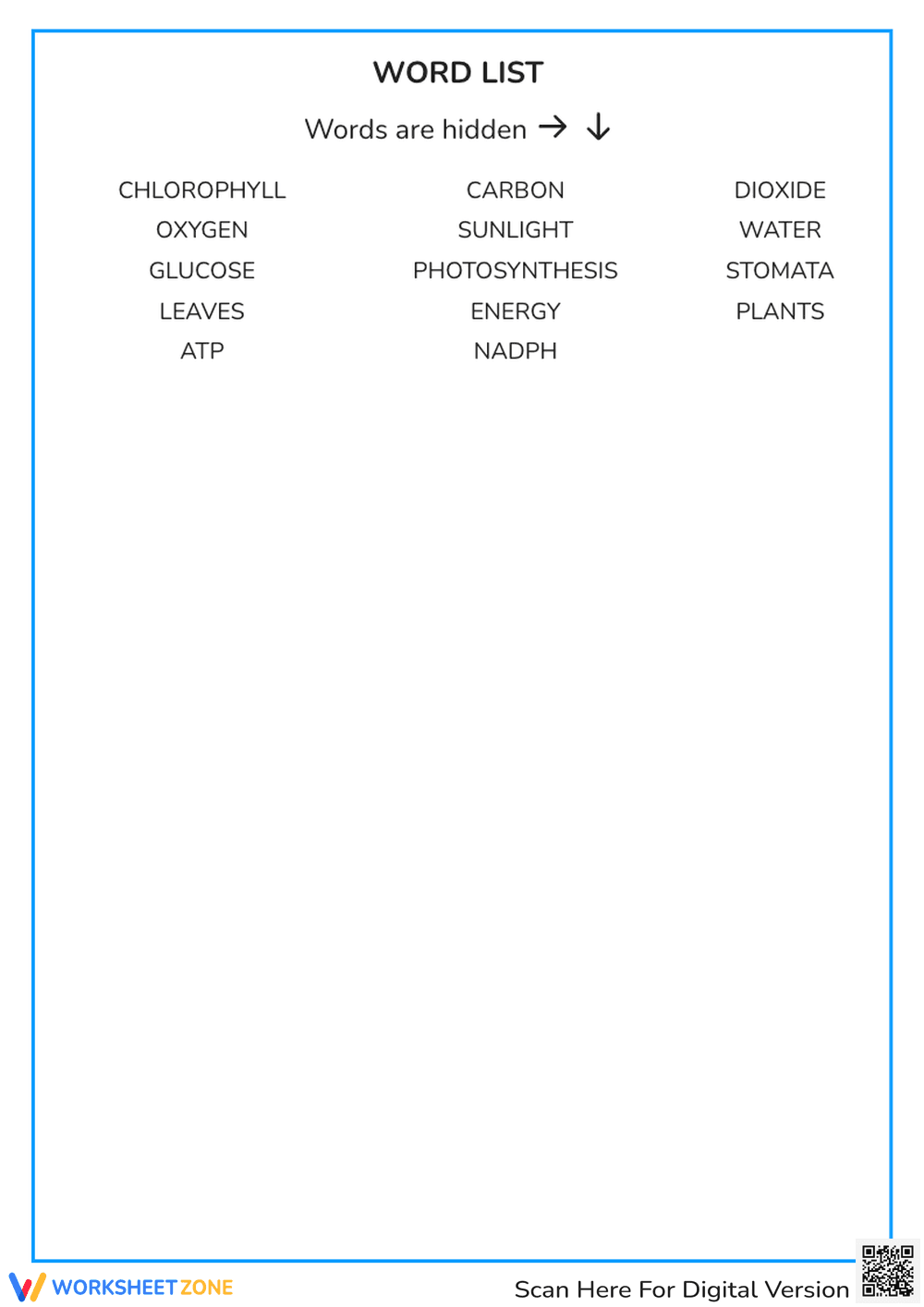 Photosynthesis Word Search | Grade 7 Essential Science - Page 2