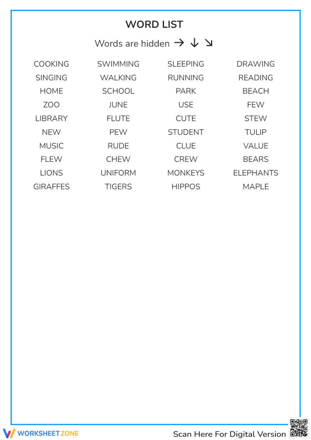 Grade 3 Word Search — Printable Vocabulary Worksheet - Page 2