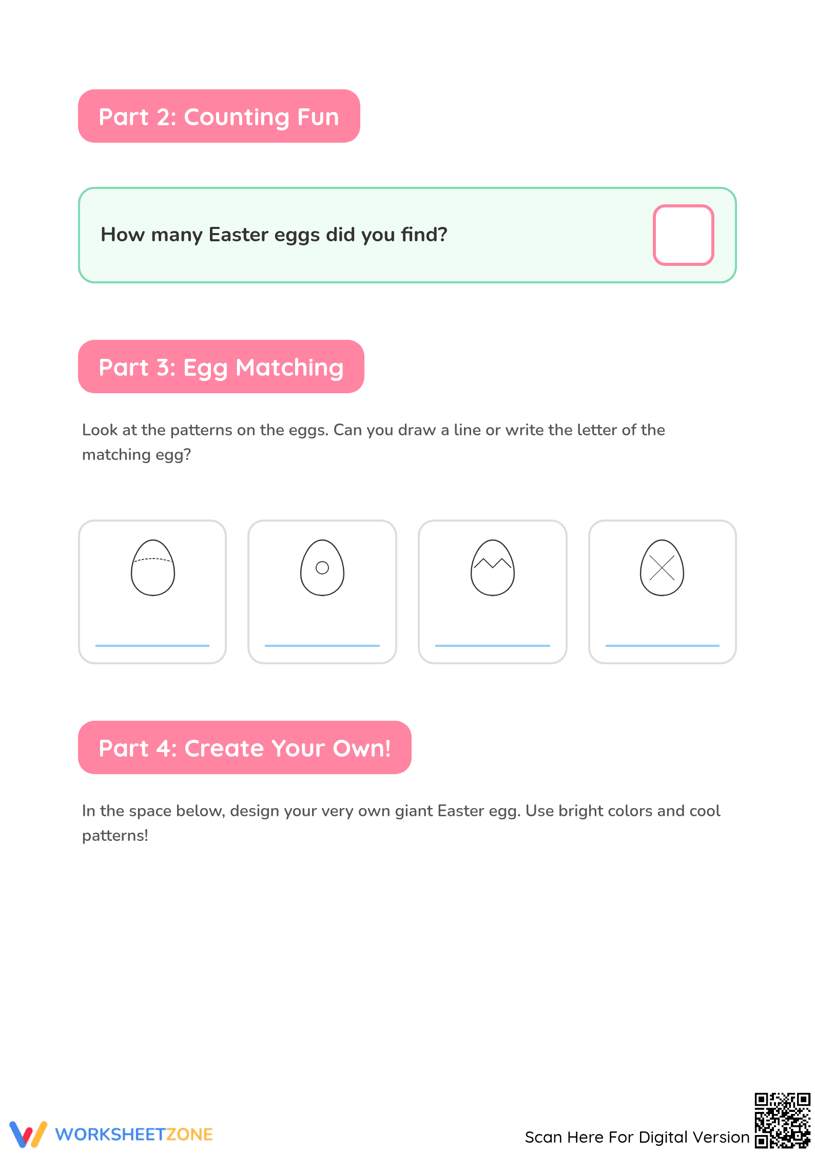 Easter Egg Hunt Math Activity | Essential Grade K Counting - Page 2
