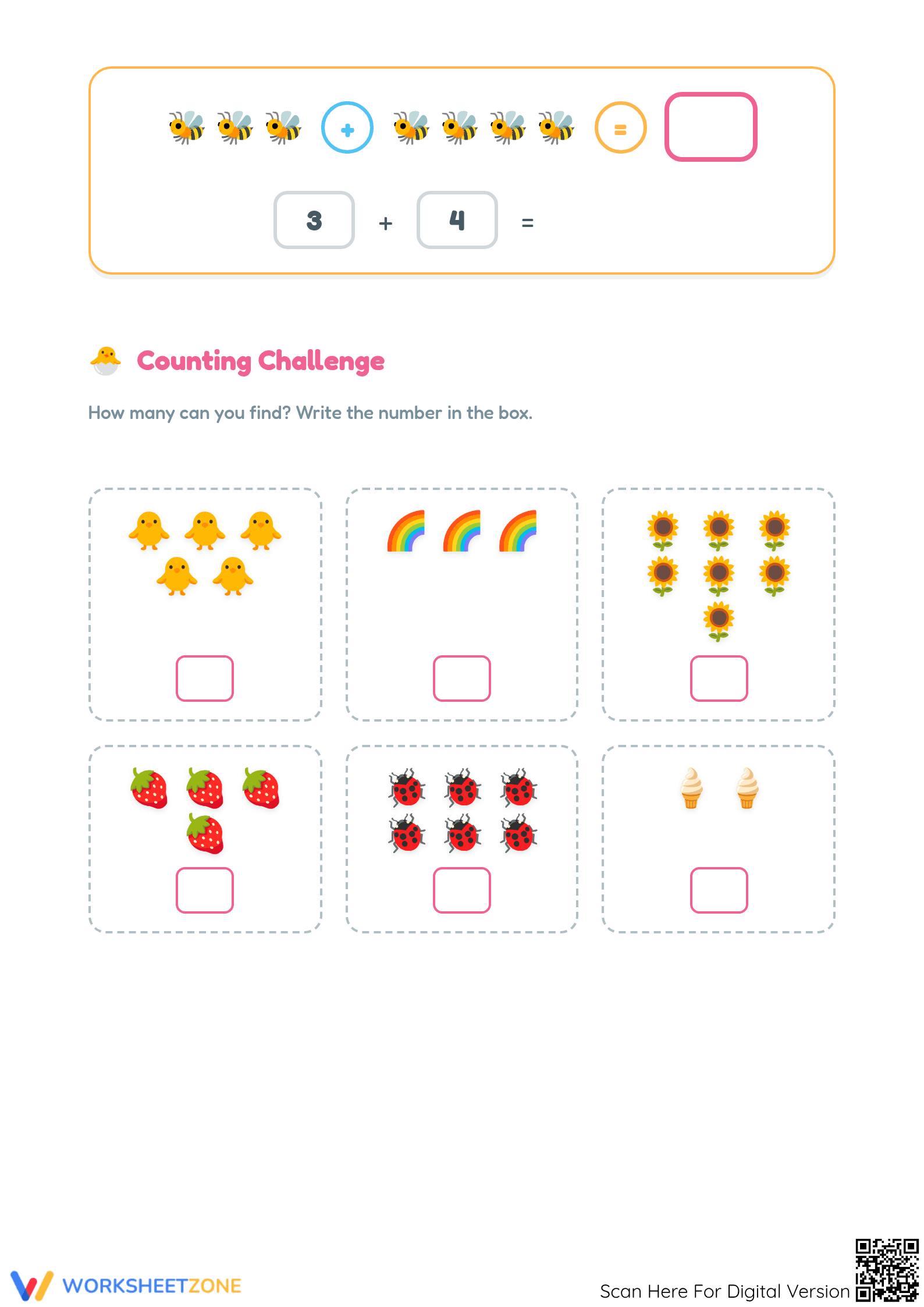 Easter Picture Addition Practice | Essential Grade 1 Math - Page 3