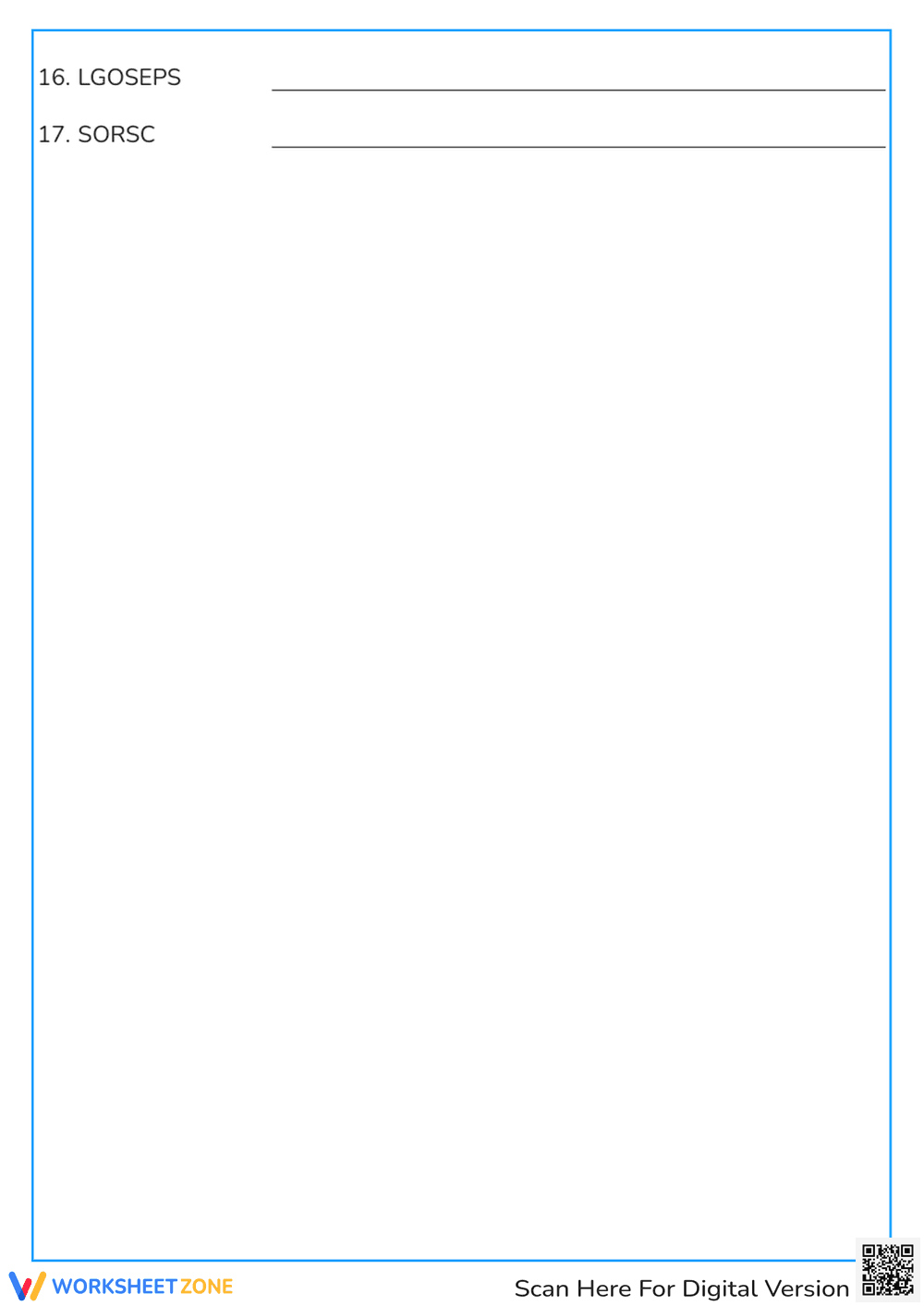 Easter Word Scramble Worksheet | Grade 3 Printable - Page 2