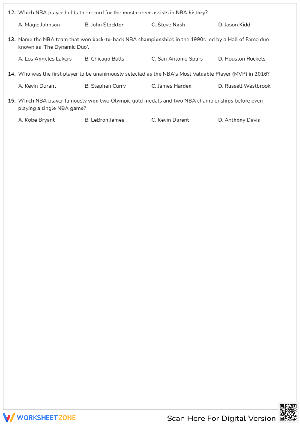 Legends of the Hardwood: An NBA History Quiz - Page 2
