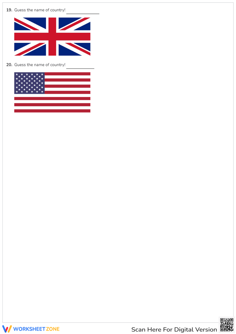 Flags of the World Worksheet | Grade 2 Essential - Page 5