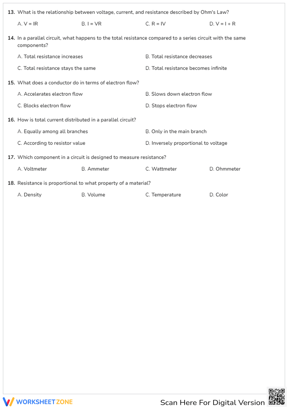 Electricity Quiz: Test Your Knowledge - Page 2