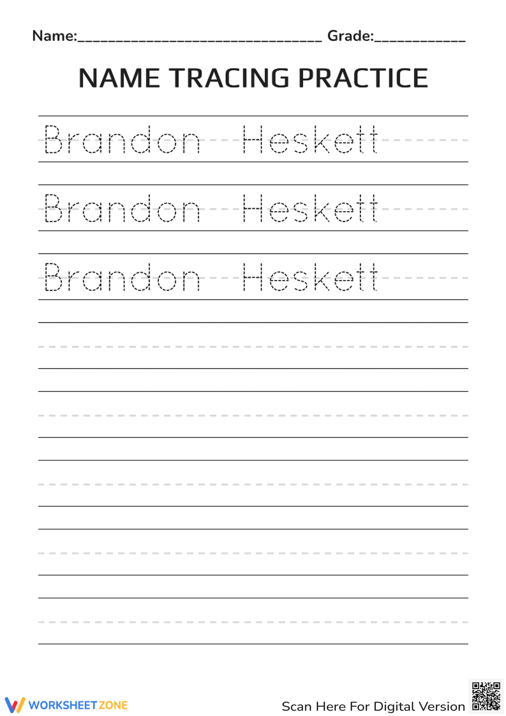 Printable Name Tracing Practice for Kyana | Grade K-1 - Page 6