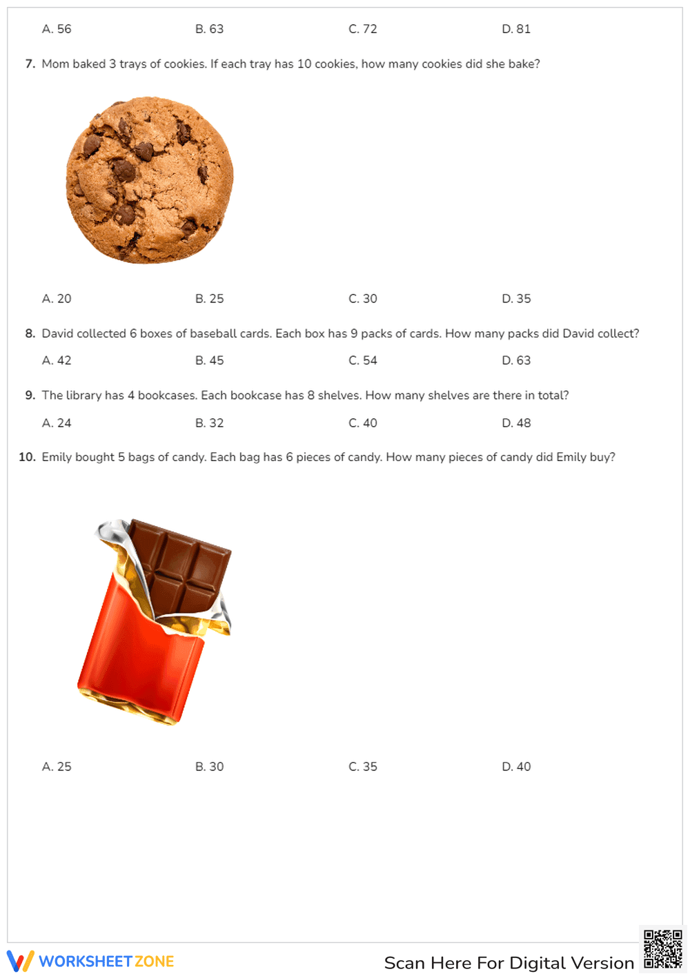 Multiplication Word Problems: Solve and Practice Multiplication - Page 3
