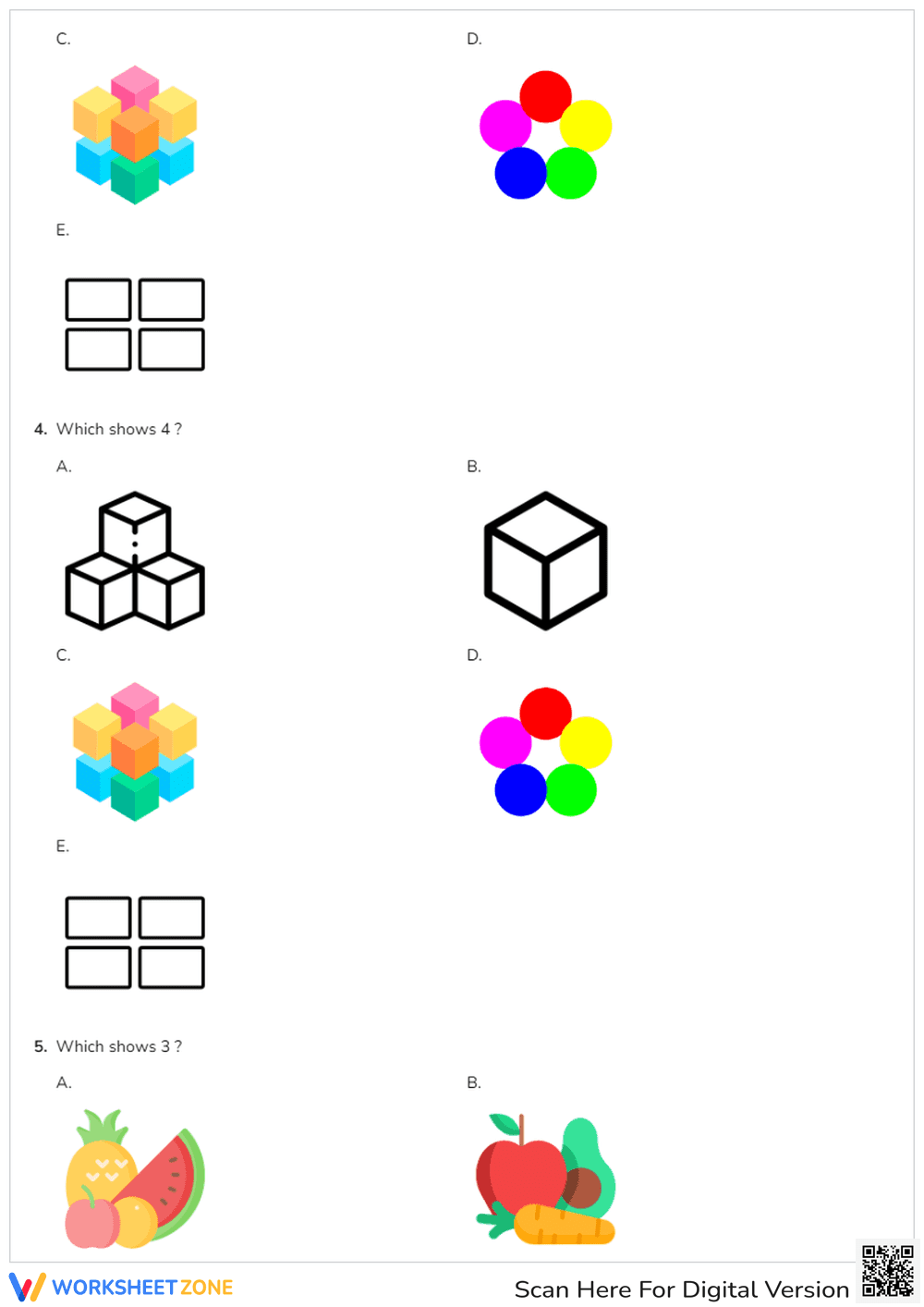 Count and Identify Numbers: Counting Animals Practice - Page 2