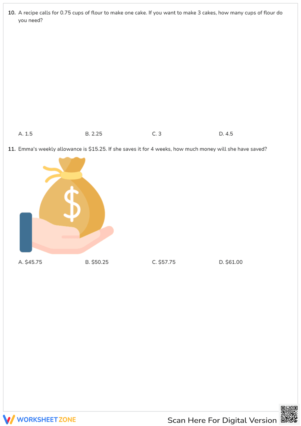 Multiplying Decimals Quiz - Page 2