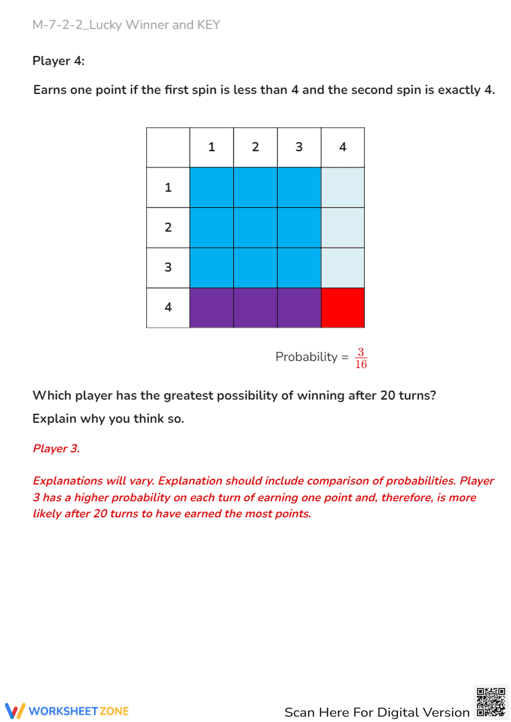 Area Models Probability Worksheet - Page 6