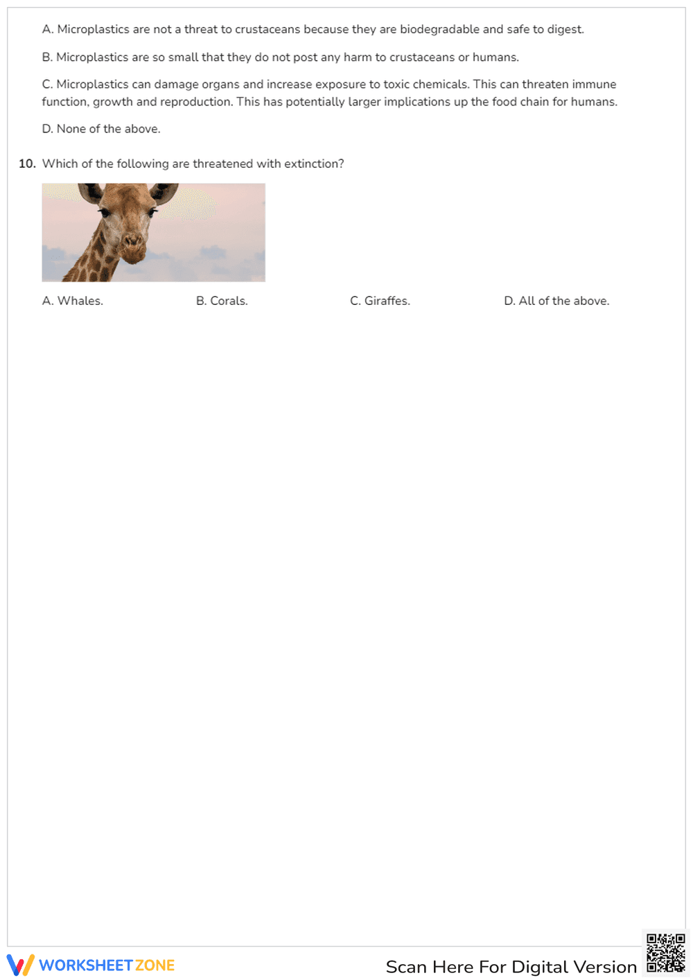 Protect Our Species Quiz - Page 3