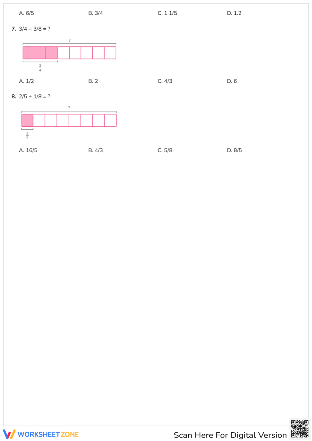 Divide Fractions Using Visual Models for Easy Learning - Page 2