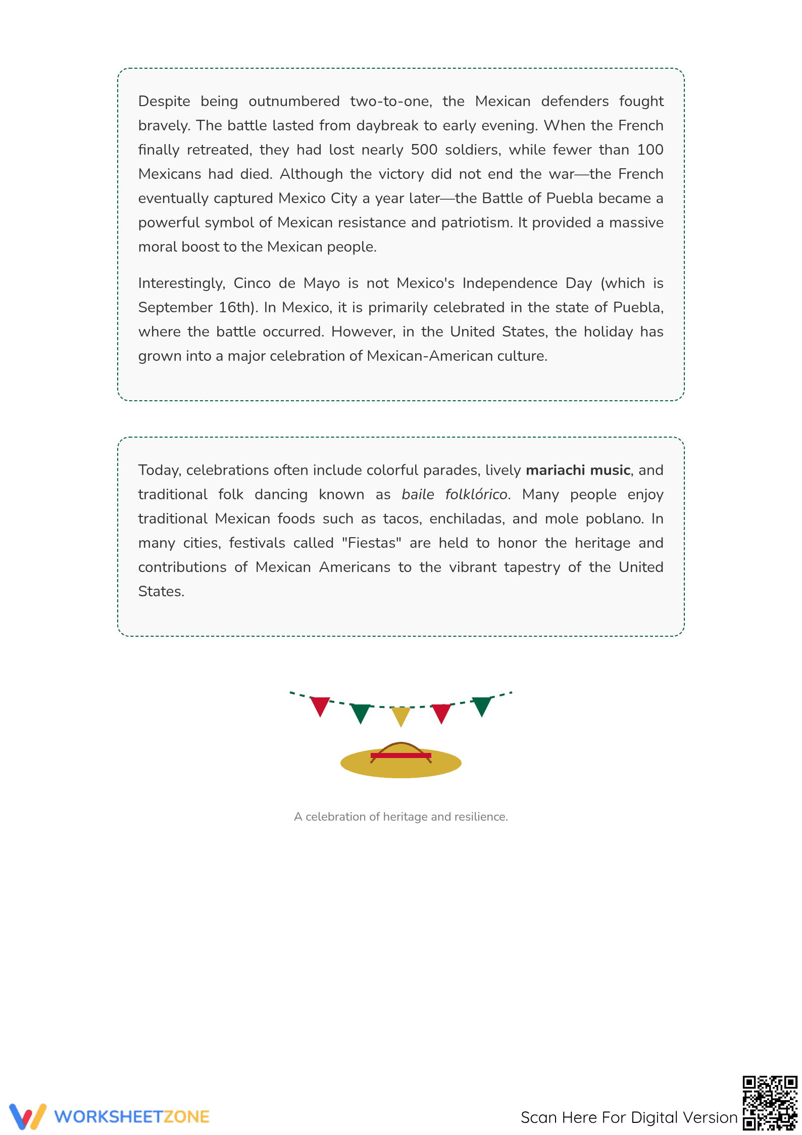 Cinco de Mayo Reading Comprehension | Essential Grade 4 ELA - Page 2