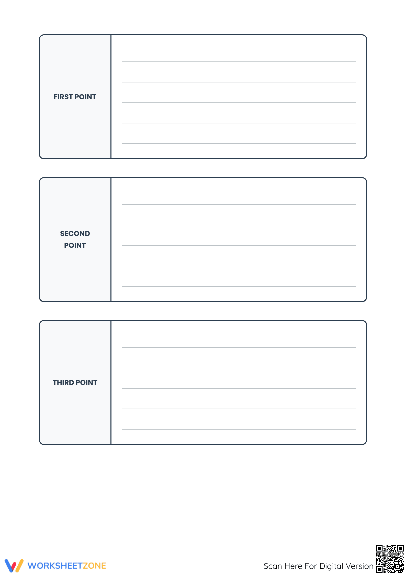 Printable Speech Outline Worksheet | Grade 7 ELA - Page 2