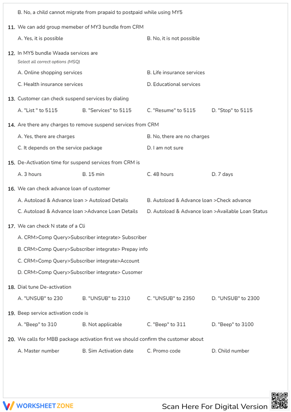 Zong Quiz Test - Page 2