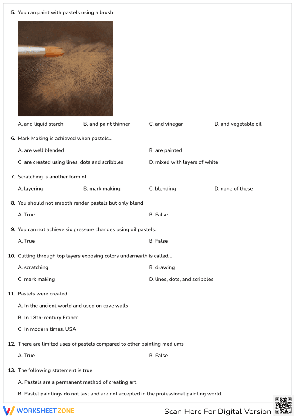 Pastel Techniques and Art Quiz - Page 2