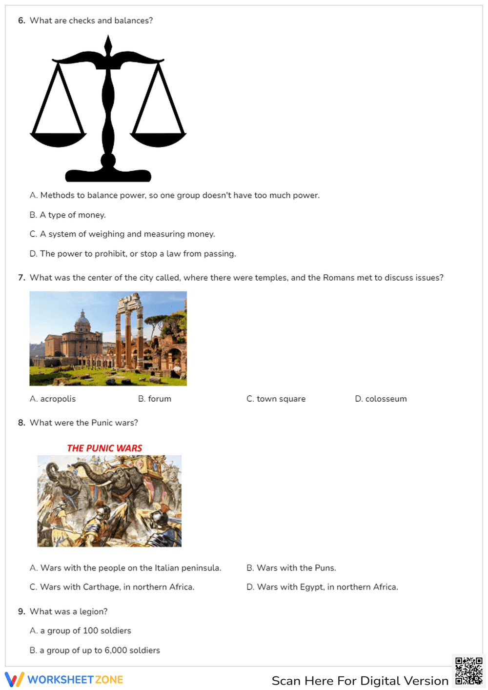 Ancient Rome Quiz | Essential Grade 6-8 Social Studies - Page 3