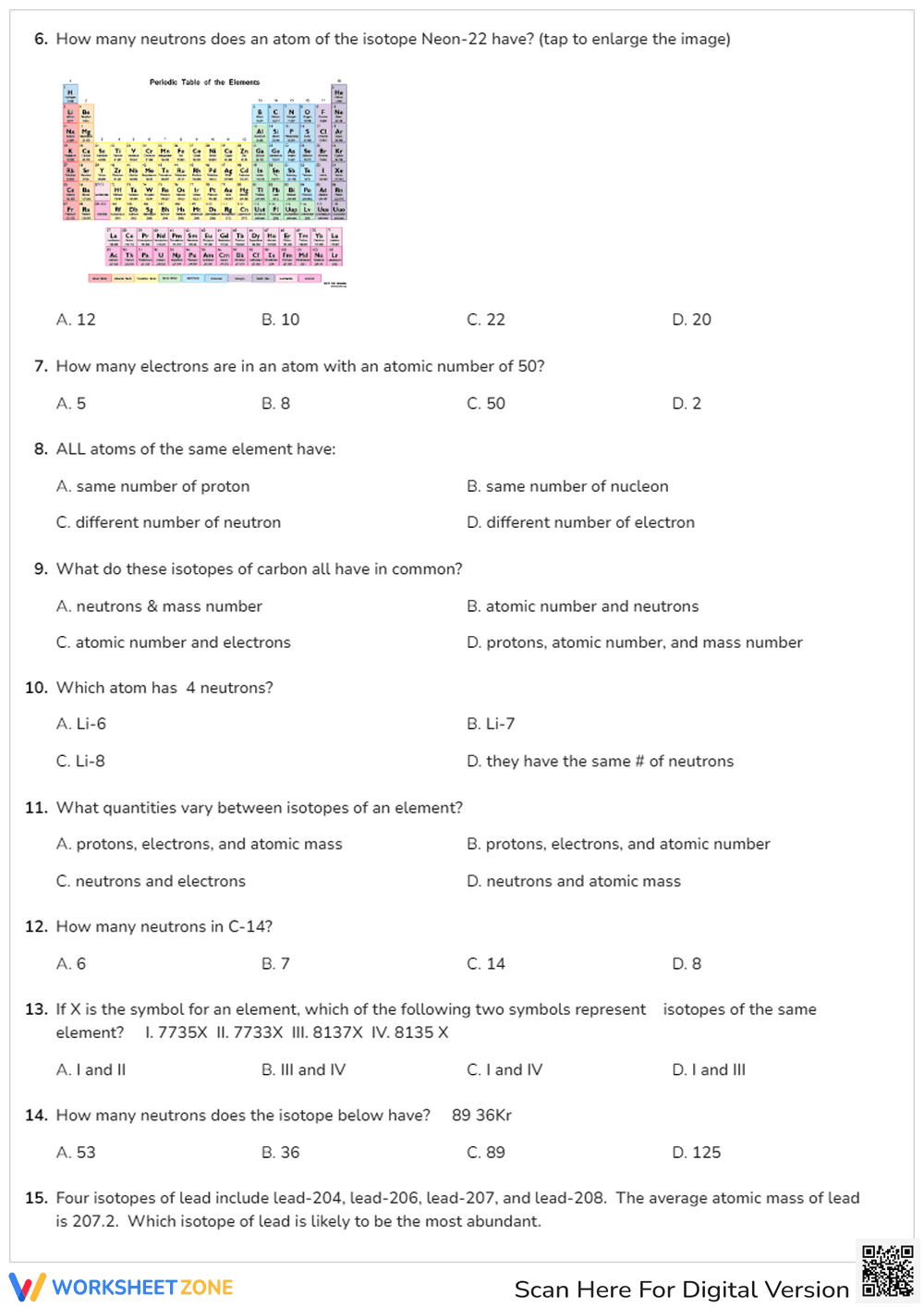 Atomic Number and Mass Number - Page 2