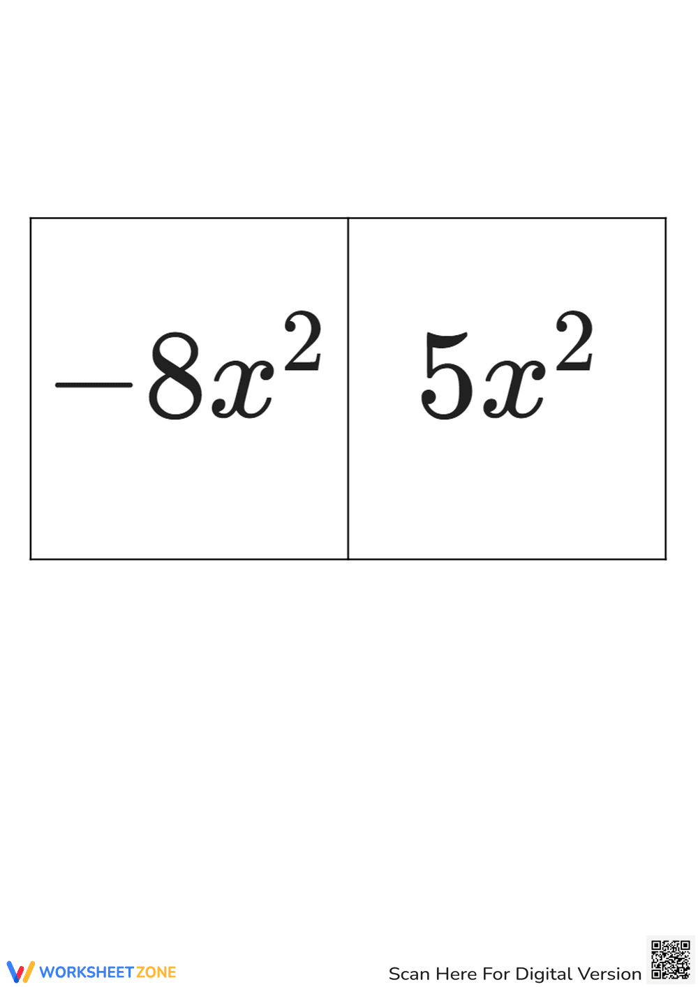 Combining Like Terms: Quadratic Expressions Practice! - Page 4