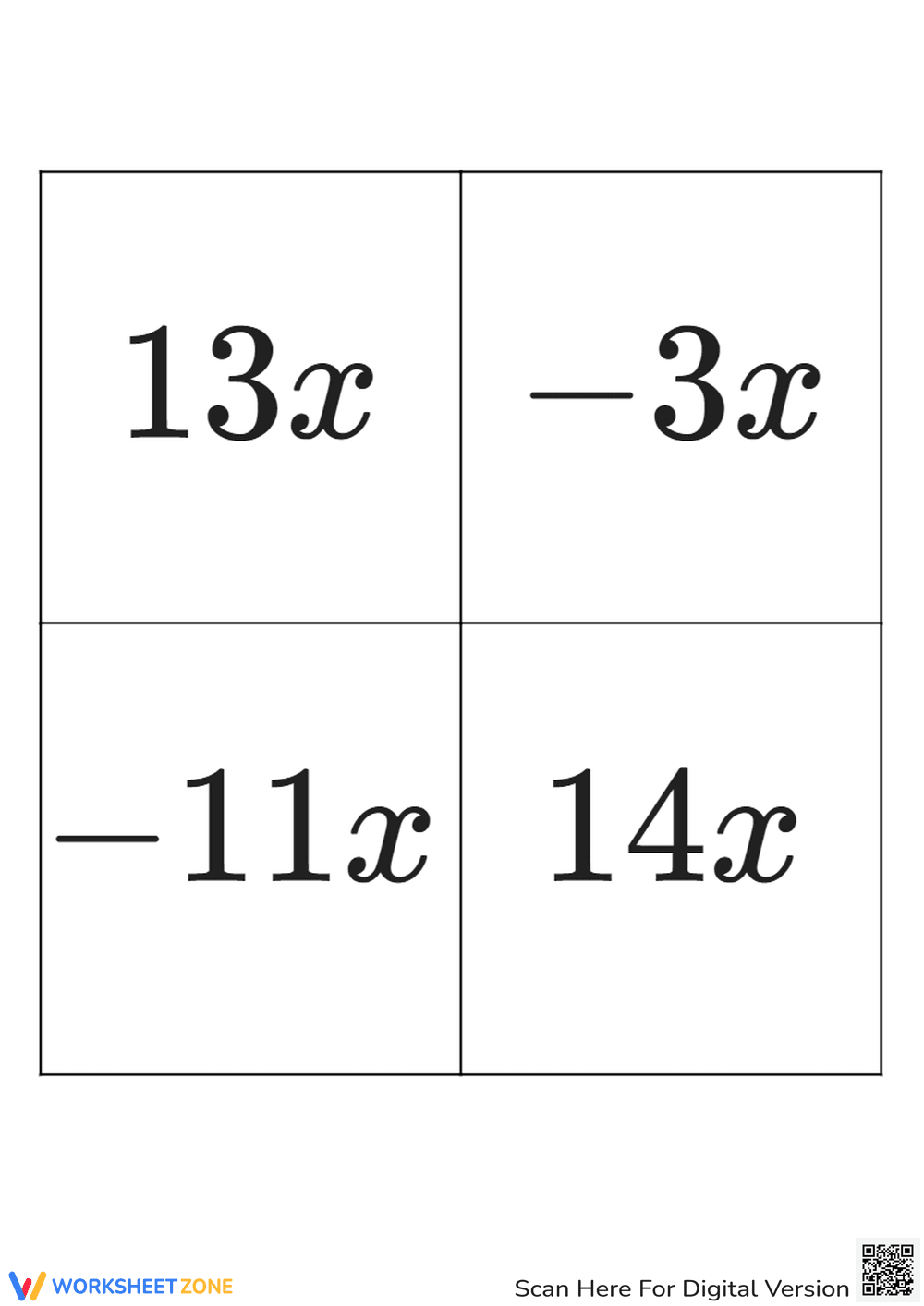 Combining Like Terms: Quadratic Expressions Practice! - Page 5