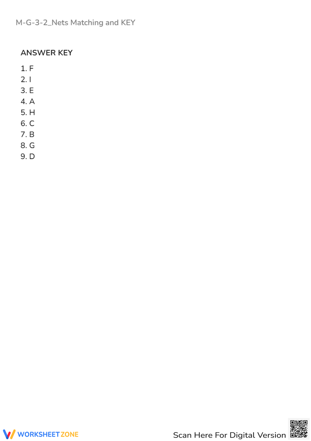 3D Shapes & Nets Matching - Geometry Worksheet Activity - Page 4