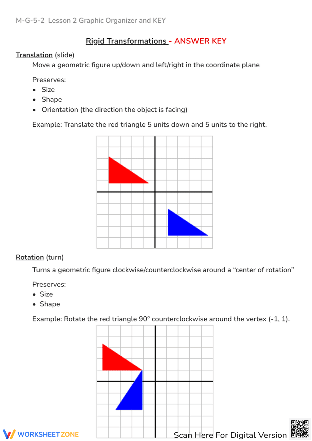 M-G-5-2_Lesson 2 Graphic Organizer and KEY - Page 3