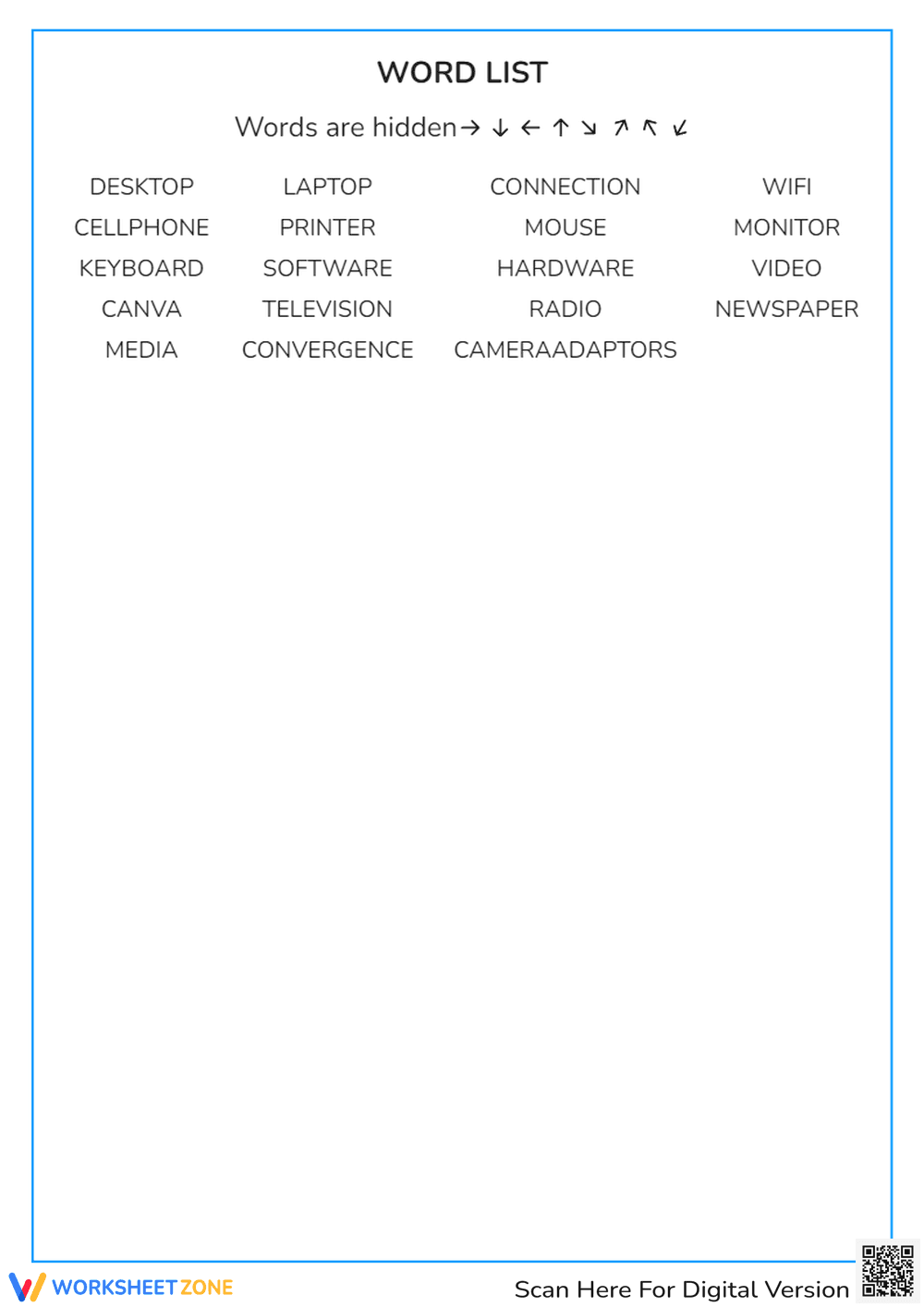 Media Literacy Word Search | Grade 12 Essential Worksheet - Page 2