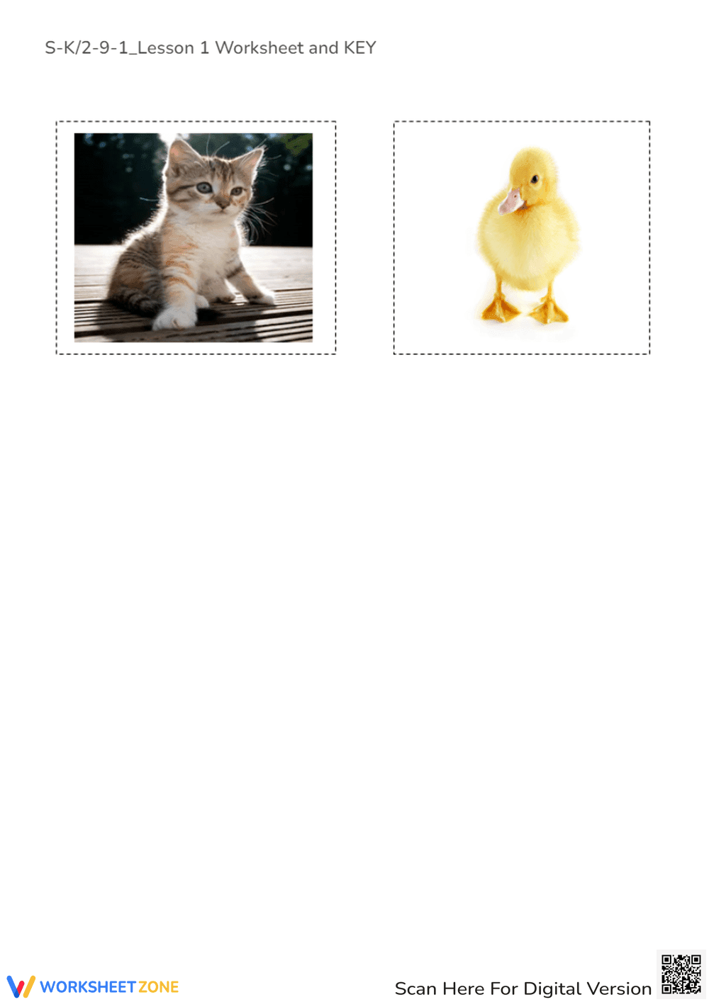 Animal Moms & Babies - Cut & Paste Matching Worksheet! - Page 6