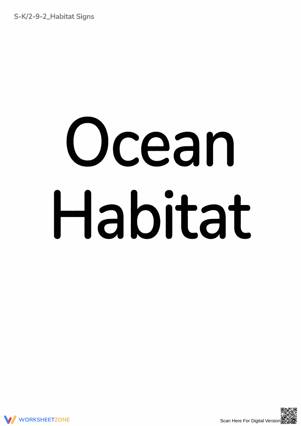 Ocean Habitat Essential Sign | Grade 1 Science Ready - Page 6