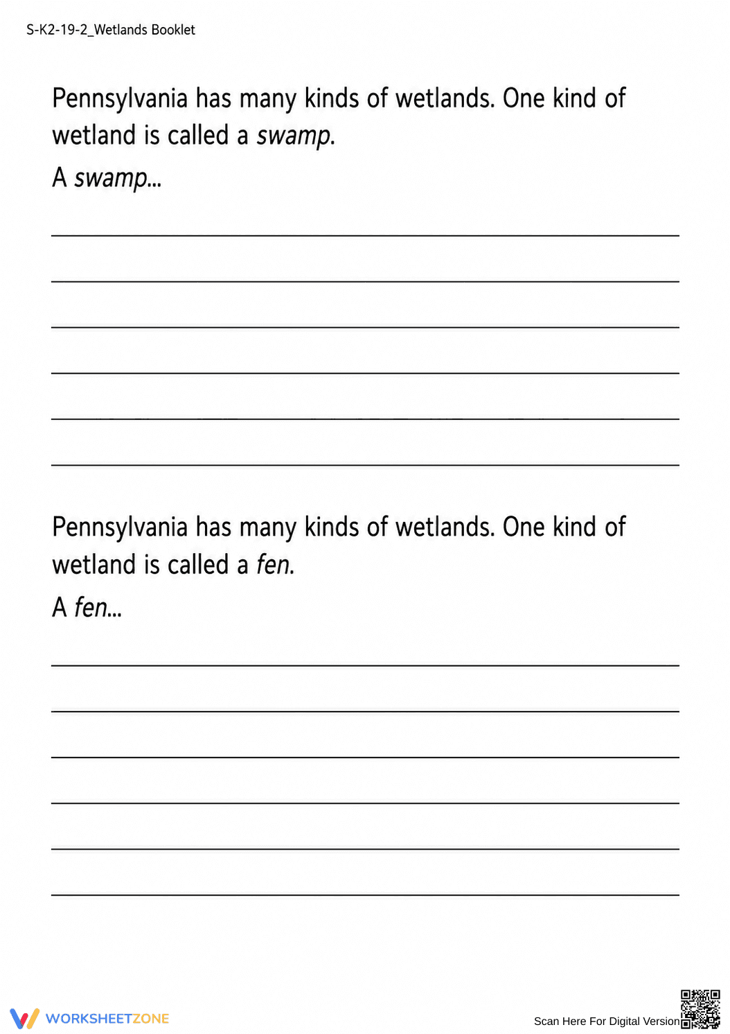 Pennsylvania Wetlands Booklet | Grade 2 Essential Science - Page 4