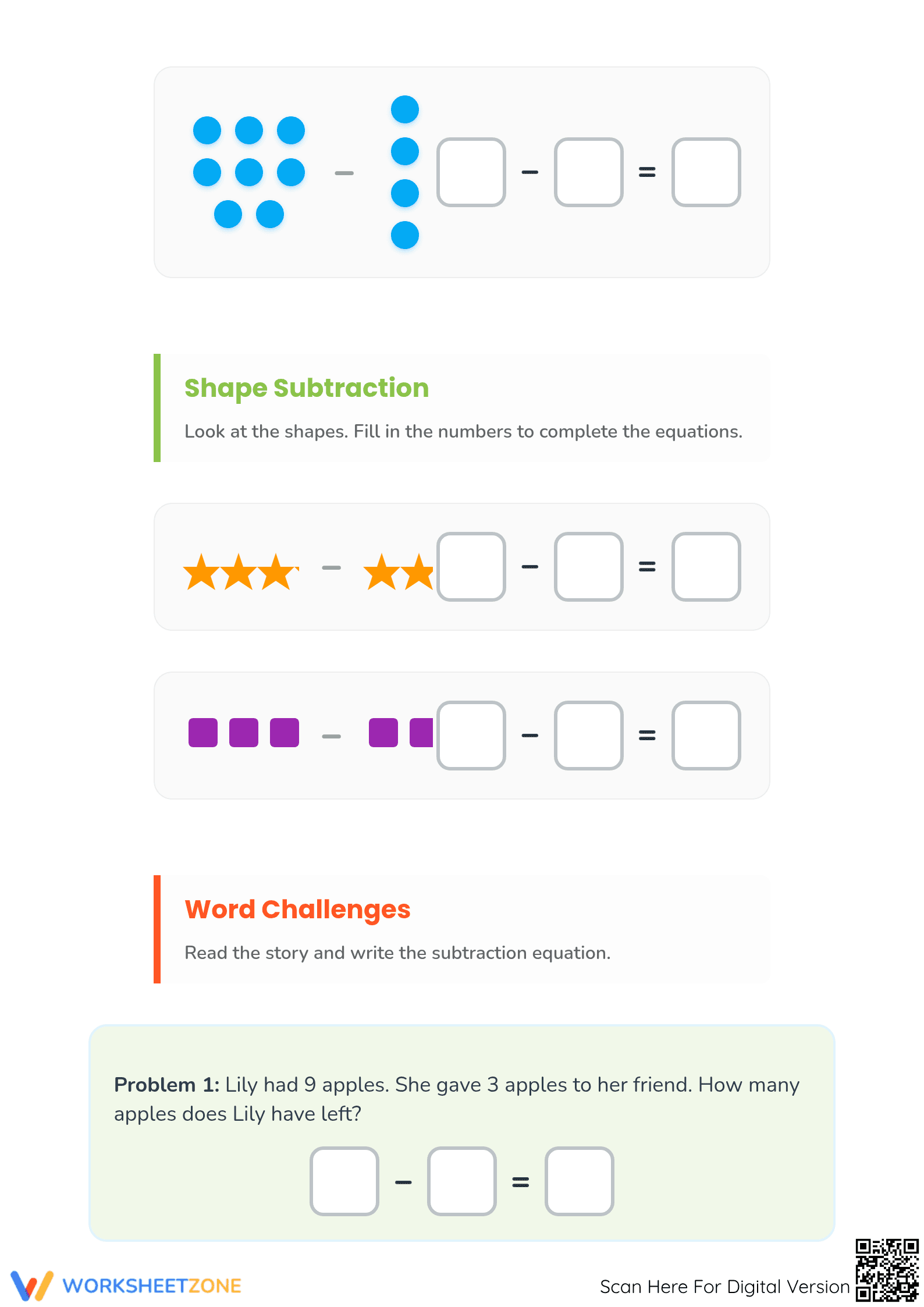 Subtraction Practice for Early Learners | Grade 1 Essential - Page 2