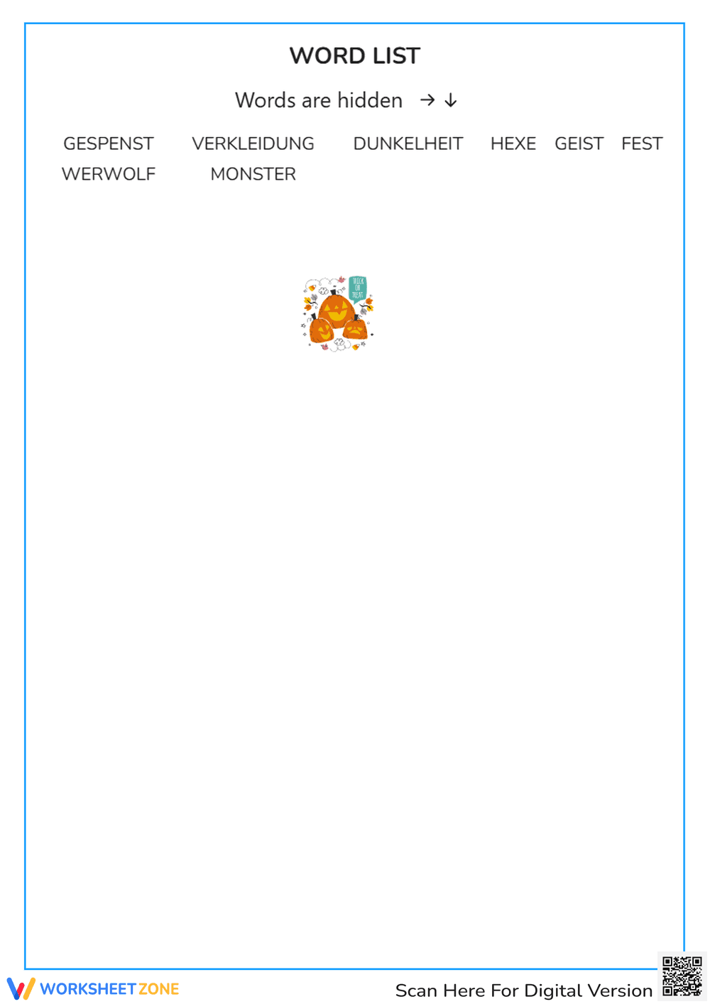 Printable Halloween Word Search | Grade 4-5 Vocabulary - Page 2