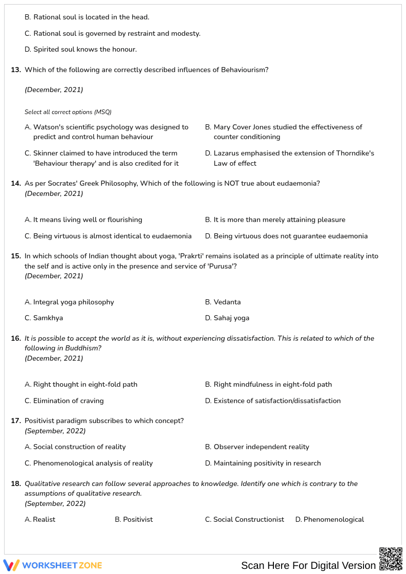 UGC NET: Unit 1: Emergence of Psychology - Page 3