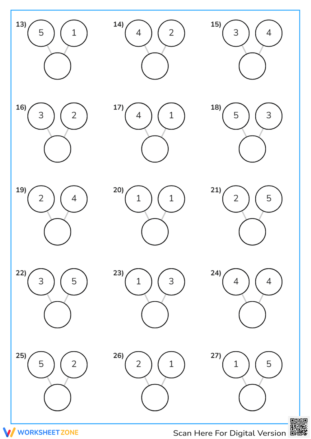 Fun & Engaging Number Bond Math Worksheet - Page 2