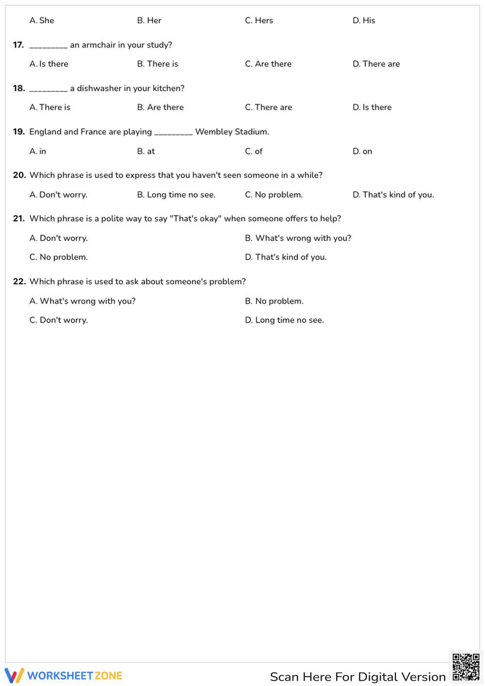 Destination A1: Unit 3 Review - Page 3