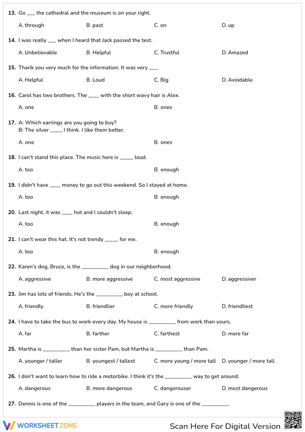Destination A1: Unit 7 Review - Page 2