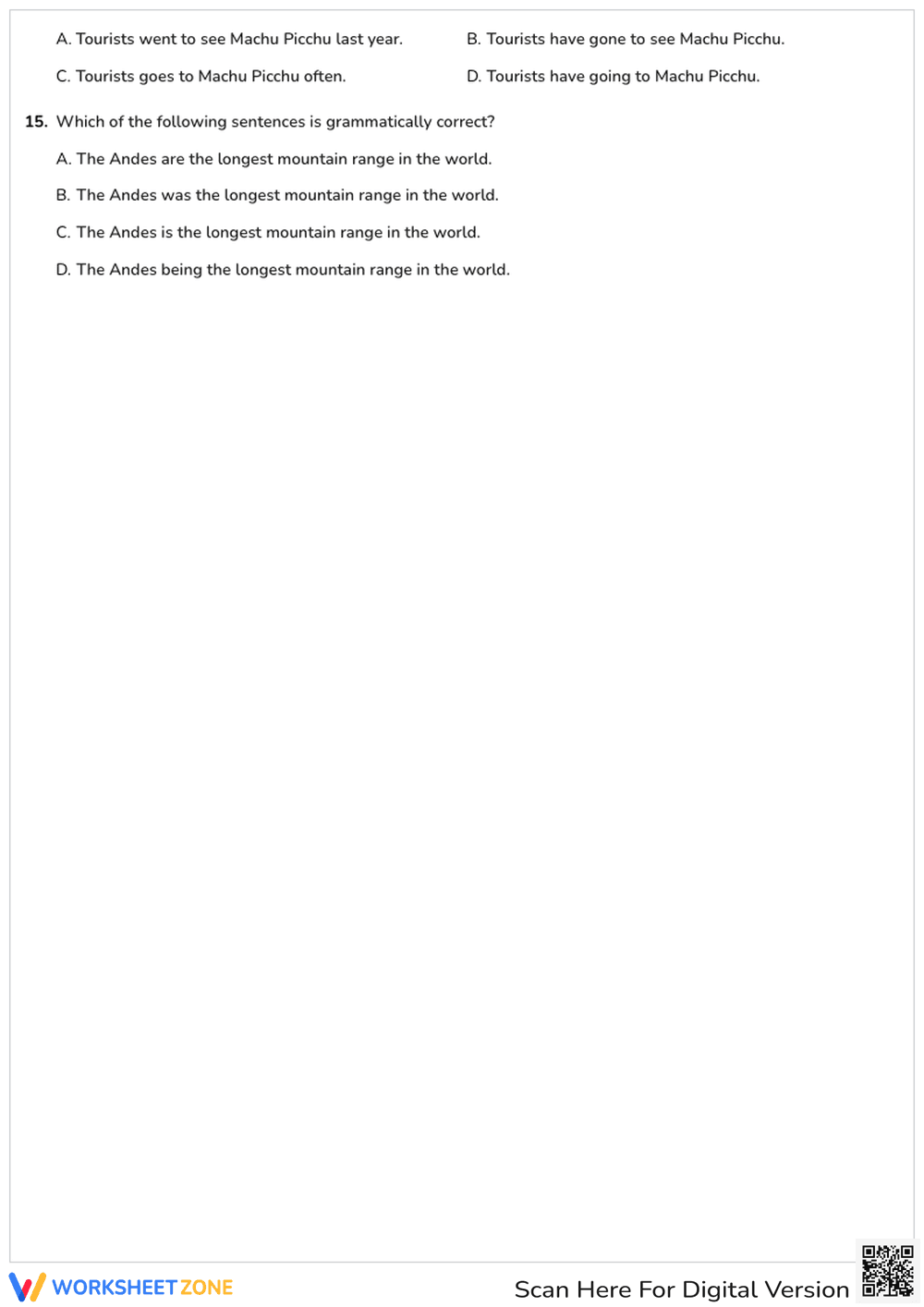 Grade 6 Exciting Places Printable Worksheet | Essential ELA - Page 3