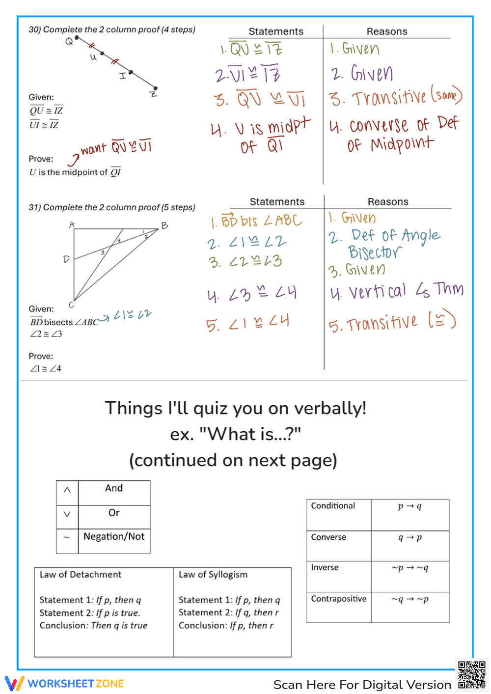 Unit 2: Logic and Reasoning - Page 8