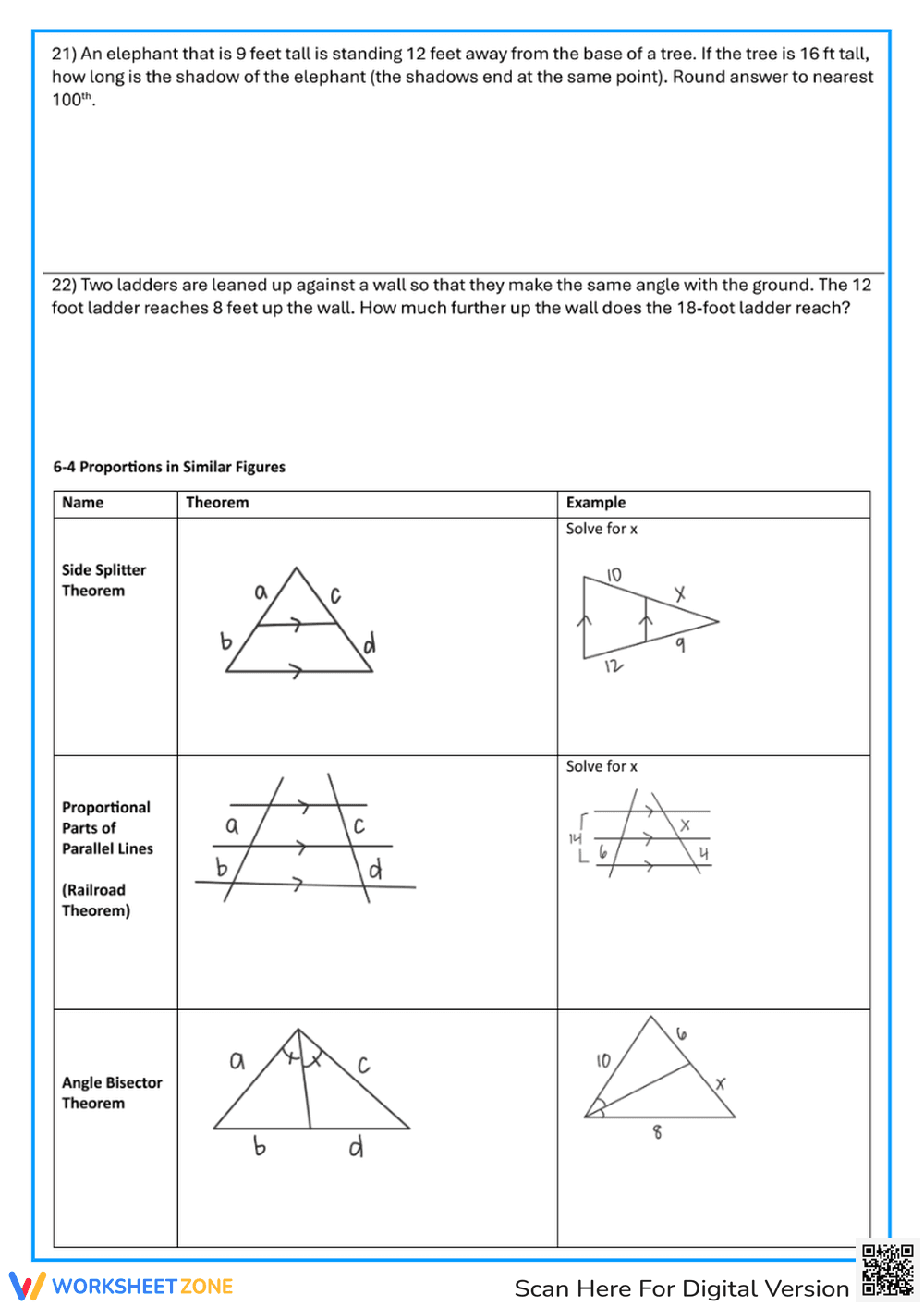 Unit 6: Triangle Similarity - Page 3