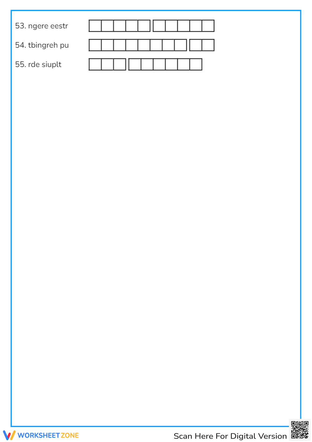 Spring Word Scramble - Page 4