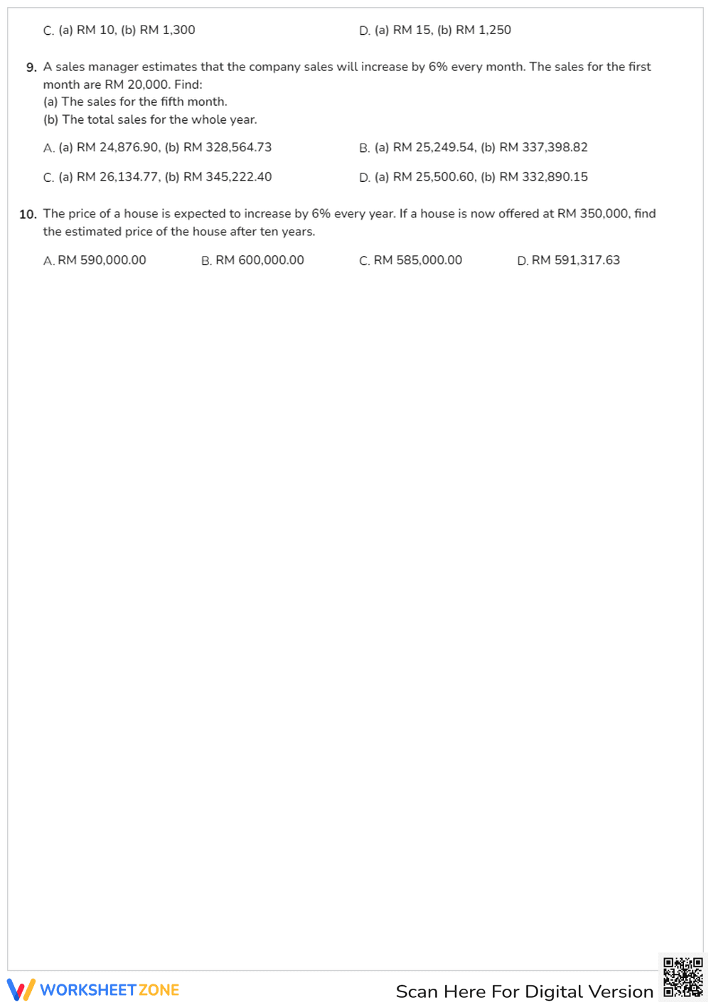 Arithmetic and Geometric Sequences Quiz | Essential Math - Page 2