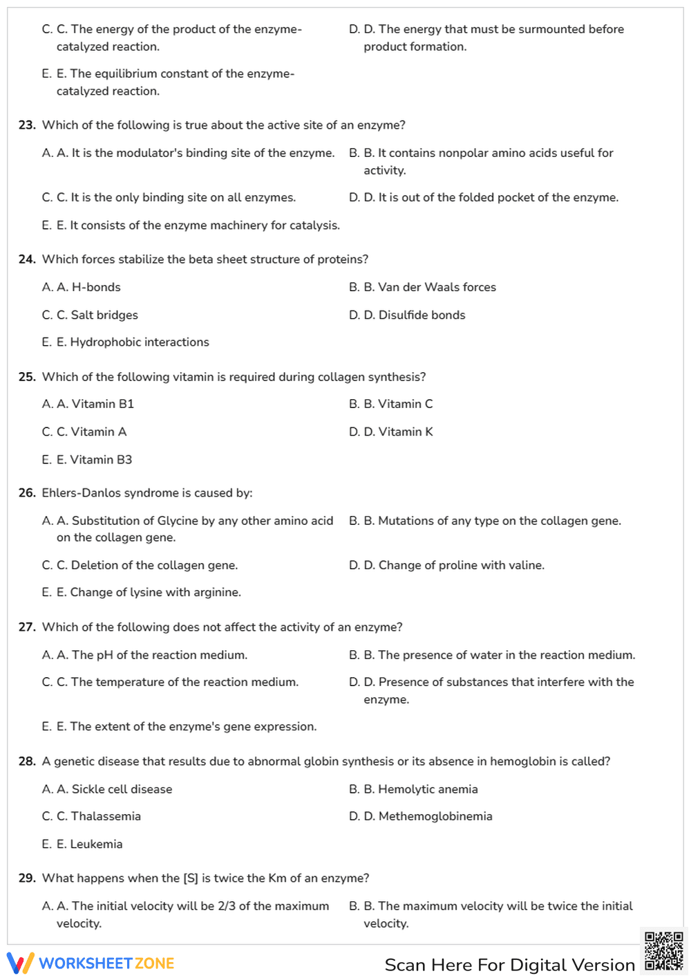 Biochemistry Mock Exam | Essential Grade 12 Science - Page 4